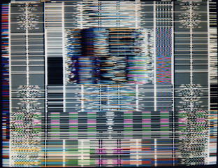 Test Card F scrambled using Line Shuffling